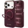 Guess - Grained Leather Ring Stand 360 Classic MagSafe (GUHMP18X6PSGRSCLU) - iPhone 18 Pro Max / iPhone 17 Pro Max - Burgundy
