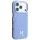 Karl Lagerfeld - Grained Leather Embossed Ring MagSafe (KLHMP18L6PWBKECB) - iPhone 18 Pro / iPhone 17 Pro - Light Blue