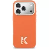 Karl Lagerfeld - Leather FW with KHead Logo MagSafe (KLHMP18L5PGFKHGO) - iPhone 18 Pro / iPhone 17 Pro - Orange