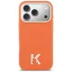 Karl Lagerfeld - Leather FW with KHead Logo MagSafe (KLHMP18L5PGFKHGO) - iPhone 18 Pro / iPhone 17 Pro - Orange