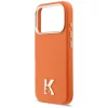 Karl Lagerfeld - Leather FW with KHead Logo MagSafe (KLHMP18L5PGFKHGO) - iPhone 18 Pro / iPhone 17 Pro - Orange