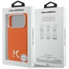 Karl Lagerfeld - Leather FW with KHead Logo MagSafe (KLHMP18L5PGFKHGO) - iPhone 18 Pro / iPhone 17 Pro - Orange