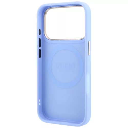 Guess - Peony 4G Small Logo MagSafe (GUHMP18X6PGS4NPB) - iPhone 18 Pro Max / iPhone 17 Pro Max - Light Blue