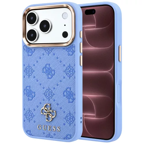 Guess - Peony 4G Small Logo MagSafe (GUHMP18X6PGS4NPB) - iPhone 18 Pro Max / iPhone 17 Pro Max - Light Blue