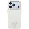 Guess - Grained Triangle Logo MagSafe (GUHMP18XPGSMTLSE) - iPhone 18 Pro Max / iPhone 17 Pro Max - Beige