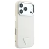Guess - Grained Triangle Logo MagSafe (GUHMP18LPGSMTLSE) - iPhone 18 Pro / iPhone 17 Pro - Beige