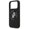 Karl Lagerfeld - Silicone KC Body Ring MagSafe (KLHMP18LSCMKCRHK) - iPhone 18 Pro / iPhone 17 Pro - Black
