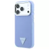 Guess - Grained Triangle Logo MagSafe (GUHMP18XPGSMTLSB) - iPhone 18 Pro Max / iPhone 17 Pro Max - Light Blue