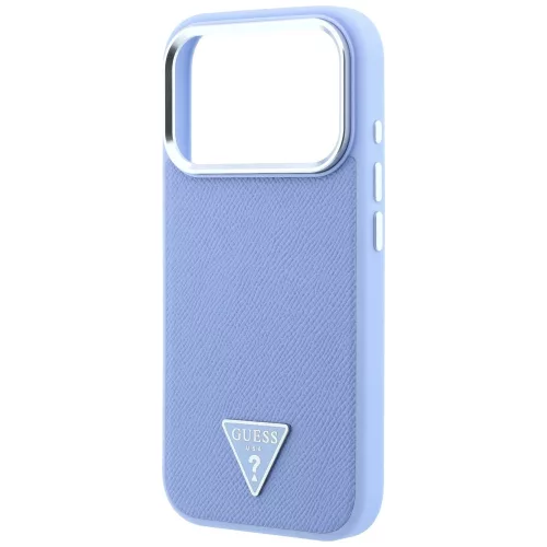 Guess - Grained Triangle Logo MagSafe (GUHMP18XPGSMTLSB) - iPhone 18 Pro Max / iPhone 17 Pro Max - Light Blue