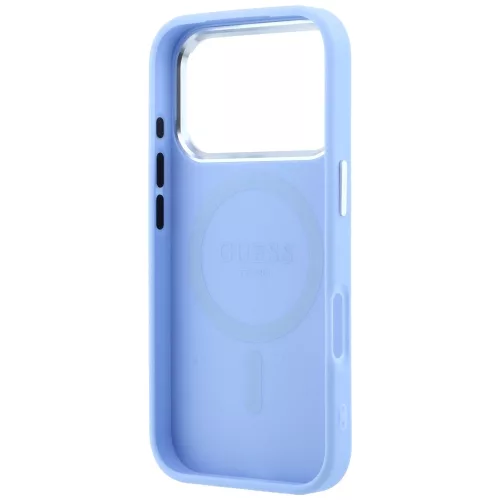Guess - Grained Triangle Logo MagSafe (GUHMP18XPGSMTLSB) - iPhone 18 Pro Max / iPhone 17 Pro Max - Light Blue