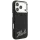 Karl Lagerfeld - Grained Leather with Resin Sign Logo MagSafe (KLHMP18L6PWKSRSK) - iPhone 18 Pro / iPhone 17 Pro - Black