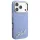 Karl Lagerfeld - Grained Leather with Resin Sign Logo MagSafe (KLHMP18L6PWKSRSB) - iPhone 18 Pro / iPhone 17 Pro - Light Blue