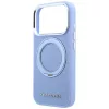 Karl Lagerfeld - Saffiano Ring Stand 360° Classic Logo (KLHMP18X6PSARSKMB) - iPhone 18 Pro Max / iPhone 17 Pro Max - Light Blue