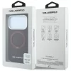 Karl Lagerfeld - Leather Ring Stand 360° Classic Logo (KLHMP18X6PSARSKMR) - iPhone 18 Pro Max / iPhone 17 Pro Max - Burgundy