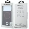 Karl Lagerfeld - Leather Ring Stand 360 C Pin MagSafe (KLHMP18LPSRSCHHR) - iPhone 18 Pro / iPhone 17 Pro - Burgundy