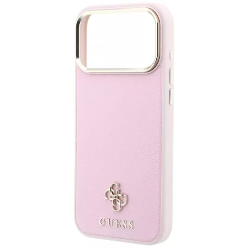 Guess - Saffiano Small 4G Classic MagSafe (GUHMP18X6PSA4DMP) - iPhone 18 Pro Max / iPhone 17 Pro Max - Pink