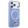 Karl Lagerfeld - Leather Ring Stand 360 KC Pin MagSafe (KLHMP18LPSRSKCHB) - iPhone 18 Pro / iPhone 17 Pro - Light Blue