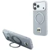 Karl Lagerfeld - Leather Ring Stand 360 K Pin MagSafe (KLHMP18LPSRSKLHG) - iPhone 18 Pro / iPhone 17 Pro - Grey
