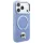 Karl Lagerfeld - Leather Ring Stand 360 K Pin MagSafe (KLHMP18LPSRSKLHB) - iPhone 18 Pro / iPhone 17 Pro - Light Blue