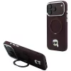 Karl Lagerfeld - Leather Ring Stand 360 K Pin MagSafe (KLHMP18LPSRSKLHR) - iPhone 18 Pro / iPhone 17 Pro - Burgundy