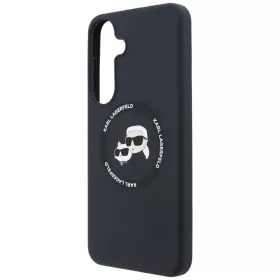   Karl Lagerfeld - Silicone KC Heads Magnetic (KLHMS26FESKCHTCK) - Samsung Galaxy S26 FE - Black