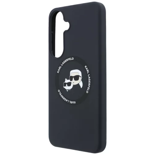 Karl Lagerfeld - Silicone KC Heads Magnetic (KLHMS26FESKCHTCK) - Samsung Galaxy S26 FE - Black