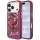 Guess - IML Glitter Blossom Roses MagSafe (GUHMP18L6HTBGSLU) - iPhone 18 Pro / iPhone 17 Pro - Burgundy