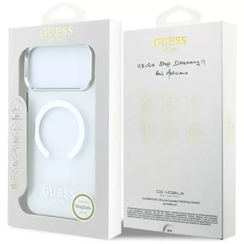 Guess - Metal Outline MagSafe (GUHMP18XHTRMS) - iPhone 18 Pro Max / iPhone 17 Pro Max - Silver