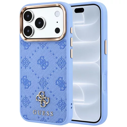 Guess - Peony 4G Small Logo MagSafe (GUHMP18L6PGS4NPB) - iPhone 18 Pro / iPhone 17 Pro - Light Blue