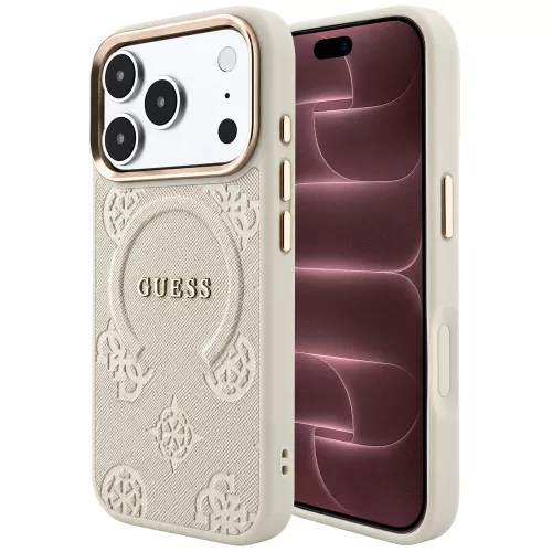 Guess - Peony Hot Stamp MagSafe (GUHMP18XPSAMSECE) - iPhone 18 Pro Max / iPhone 17 Pro Max - Beige