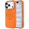 Guess - Leather Perforated 4G MagSafe (GUHMP18L5PG4SRGO) - iPhone 18 Pro / iPhone 17 Pro - Orange