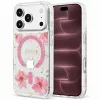 Guess - Resin Flowers and Glitter MagSafe (GUHMP18XRBFGFGMP) - iPhone 18 Pro Max / iPhone 17 Pro Max - Pink