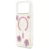 Guess - Resin Flowers and Glitter MagSafe (GUHMP18XRBFGFGMP) - iPhone 18 Pro Max / iPhone 17 Pro Max - Pink