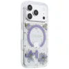 Guess - Resin Flowers and Glitter MagSafe (GUHMP18XRBFGFGMU) - iPhone 18 Pro Max / iPhone 17 Pro Max - Purple