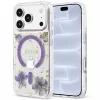 Guess - Resin Flowers and Glitter MagSafe (GUHMP18LRBFGFGMU) - iPhone 18 Pro / iPhone 17 Pro - Purple