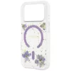 Guess - Resin Flowers and Glitter MagSafe (GUHMP18LRBFGFGMU) - iPhone 18 Pro / iPhone 17 Pro - Purple