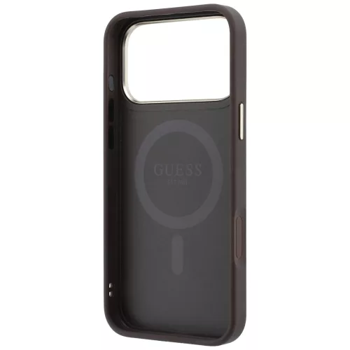 Guess - Ring Stand 360 4G Leather Classic Logo MagSafe (GUHMP18X6PS4RSCLW) - iPhone 18 Pro Max / iPhone 17 Pro Max - Brown