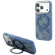 Guess - Ring Stand 360 4G Leather Classic Logo MagSafe (GUHMP18X6PS4RSCLB) - iPhone 18 Pro Max / iPhone 17 Pro Max - Blue