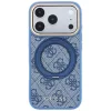 Guess - Ring Stand 360 4G Leather Classic Logo MagSafe (GUHMP18X6PS4RSCLB) - iPhone 18 Pro Max / iPhone 17 Pro Max - Blue