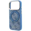 Guess - Ring Stand 360 4G Leather Classic Logo MagSafe (GUHMP18X6PS4RSCLB) - iPhone 18 Pro Max / iPhone 17 Pro Max - Blue