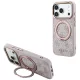 Guess - Ring Stand 360 4G Leather Classic Logo MagSafe (GUHMP18L6PS4RSCLP) - iPhone 18 Pro / iPhone 17 Pro - Pink