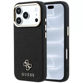   Guess - Saffiano Small 4G Classic MagSafe (GUHMP18L6PSA4DMK) - iPhone 18 Pro / iPhone 17 Pro - Black