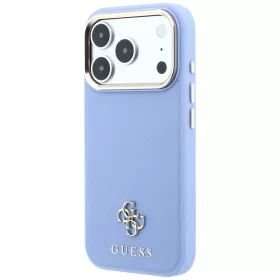   Guess - Saffiano Small 4G Classic MagSafe (GUHMP18L6PSA4DMB) - iPhone 18 Pro / iPhone 17 Pro - Light Blue