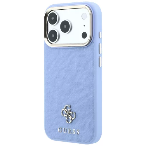 Guess - Saffiano Small 4G Classic MagSafe (GUHMP18L6PSA4DMB) - iPhone 18 Pro / iPhone 17 Pro - Light Blue