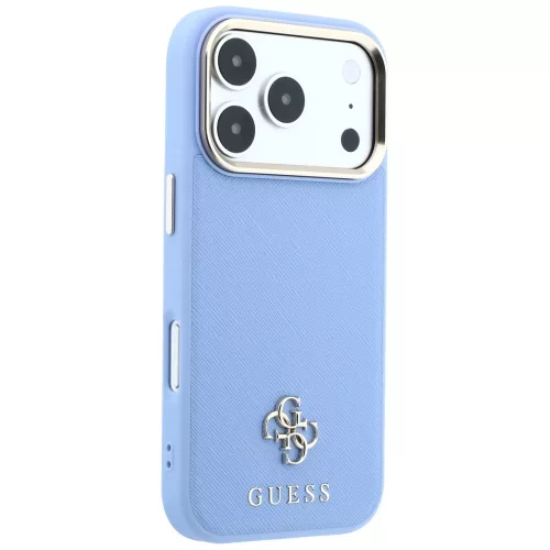 Guess - Saffiano Small 4G Classic MagSafe (GUHMP18L6PSA4DMB) - iPhone 18 Pro / iPhone 17 Pro - Light Blue