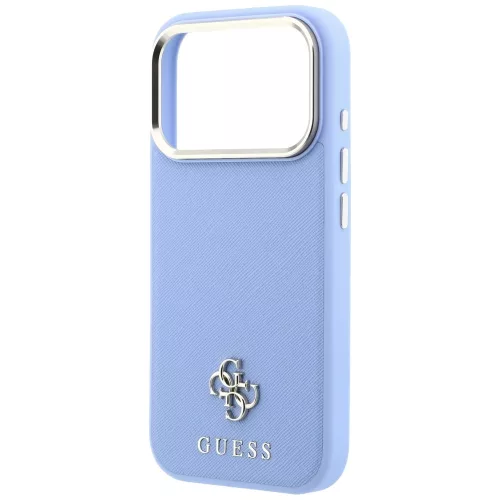 Guess - Saffiano Small 4G Classic MagSafe (GUHMP18L6PSA4DMB) - iPhone 18 Pro / iPhone 17 Pro - Light Blue