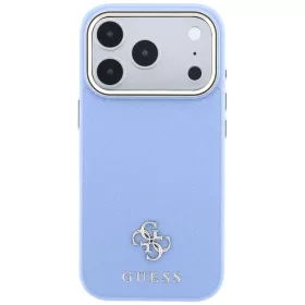   Guess - Saffiano Small 4G Classic MagSafe (GUHMP18X6PSA4DMB) - iPhone 18 Pro Max / iPhone 17 Pro Max - Light Blue