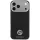 Guess - Grained Leather Round Strass Logo MagSafe (GUHMP18L6PSRMDEK) - iPhone 18 Pro / iPhone 17 Pro - Black