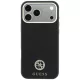Guess - Grained Leather Round Strass Logo MagSafe (GUHMP18L6PSRMDEK) - iPhone 18 Pro / iPhone 17 Pro - Black