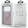 Karl Lagerfeld - IML Big Signature Resin Logo Metal Frame (KLHCP18L6HCKSRR) - iPhone 18 Pro / iPhone 17 Pro - Burgundy